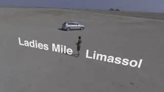 4k UHD 360 View of the Ladies Mile Salt Lake in Limassol Cyprus