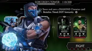 Normal Sorcerer's Tower Battle 110 Fight + Rewards | Mortal Kombat Mobile