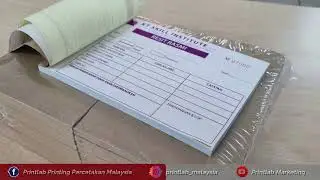BILL BOOK ONE COLOUR PRINTING