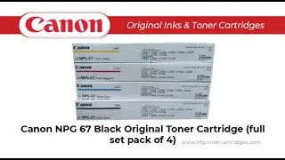 Canon NPG 67 Black Original Toner Cartridge full set pack of 4