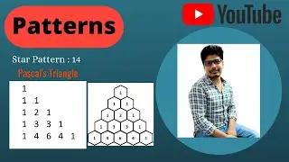 Pattern - 14 || Part -1 Solution Video| Java Foundation Course |Number Pattern || Pascal's Triangle.