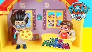 PJ Masks Sleepover Party | Catboy Invites Romeo and Luna Girl