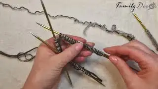 2.Zeķes adīšana. Valdziņu uzmešana elastīgam valnītim.