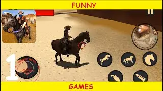 Wild West Town Sheriff Mounted Horse Shooting Game Gameplay Walkthrough (Android,iOS) - Part 1