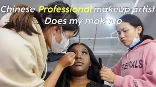 CHINESE PROFESSIONAL MAKEUP ARTIST DOES MY MAKEUP (this time)