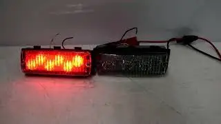 GovDeals: PAIR OF RED WHELEN 500 SERIES SUPER LED LIGHTS POL