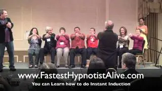Fastest Hypnotist Alive - Speed Trance Super Instant Inductions on Stage