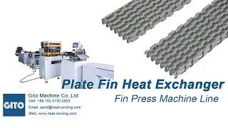 Brazed Bar Plate Heat Exchanger Corrugated Fin Press Machine