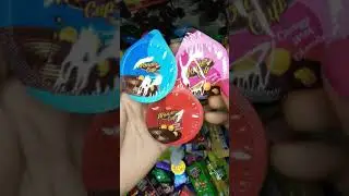 😋😍😋Wonder Cup Craggy with chocolate! soo sweet & cute colour candy! #shorts