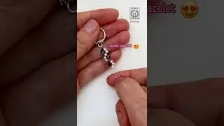 Lovely bracelet making with beads #shorts