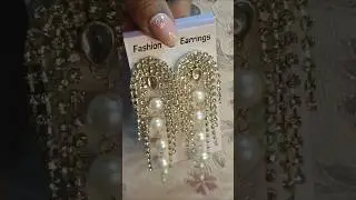Crystal & Pearl Earrings Making | Bridal Long Earrings DIY | Handmade Jewelry Tutorial