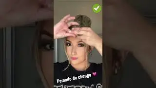 Peinado de chongo💗💗 #peinadosfaciles  #peinados  #cabello #chongo
