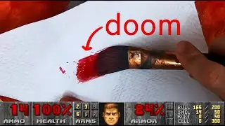 Video Game Fanart - Painting Animal Crossing + Doom Eternal (reveal at ending)