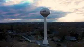 Red Tail Hawks perched op of City of Centerville, Ga Water Tank