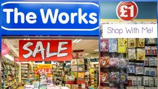 Shop With Me The Works - UK Craft Supplies Store & Mini Poundland Vlog