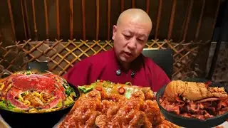 Lamb atamak, lamb lenLamb shank and lamb offal / Mukbang 2025