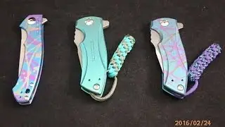 ZT0450 and ZT0900 anodized by Jeff Perkins of JD Cutlery.