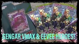 Pokemon TCG Gengar VMAX High Class Deck Opening + Eevee Heroes!