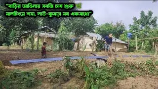 আঙ্গিনায় কৃষি কাজ কেমন চলছে আমাদের||Tha Paharer Chasi 