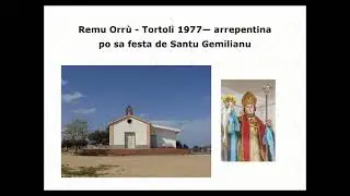 arrepentina arretrogada - Tortolì, festa de Santu Milanu 1977 - càntat Remu Orrù - sònat G.Venturino