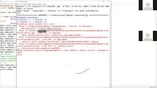 XII Python Interface with mysql