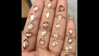 Natural Fancy Diamond Champagne color Transparent White Diamond Mix Shape Diamond Lot