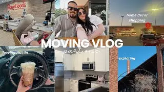 MOVING VLOG PT. 1:🔑moving to a new city!🏙️✨final days in austin, empty apartment tour, & unpacking!