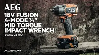 AEG 18V FUSION 4 Mode &frac12;&rdquo; Mid-Torque Impact Wrench (A18FIWMTF120) in action