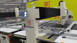 Richpeace customized laminated leather roll to roll double heads continuous sewing machine
