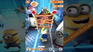 Minionki rozrabiają gry dla dzieci po polsku dźwignia 5-10 (minion music banana)