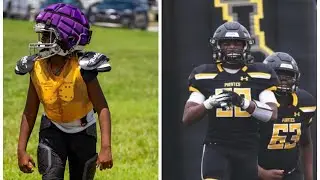 8u Tackle Running Back/ Edge Rusher Drills with Big Fellah & his Uncle former Pirates Linebacker ⭐️