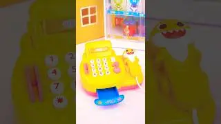 Pinkfong Baby Shark Checkout Cashier ASMR Unboxing Miniature | Satisfying Toy Play