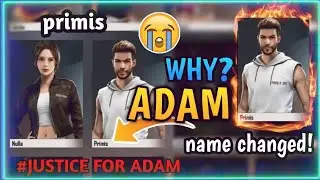 Free fire Adam Name Change | Why adam name change | Free fire Adam name change kyu huya ?
