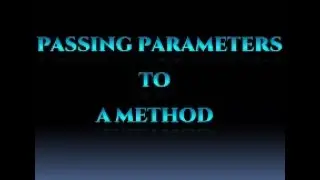 Passing Parameters to a Method in C#/Types of Parameter Passing in C#