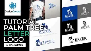 How to Design a Palm Tree Letter Logo in 60 Minutes | DesignCrowd Logo Design Tutorial