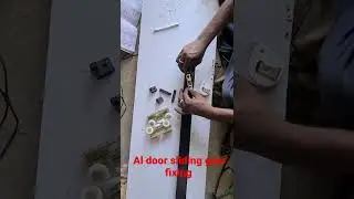 8 April 2022 aluminium sliding door making #aluminium #partition #shortvideo @amazing aluminiumwork