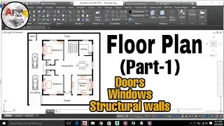 Floor plan part-1 || 2d Floor plan by Atcadd