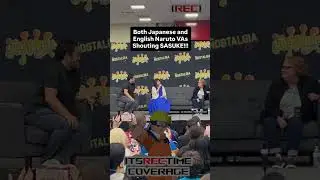 Naruto&rsquo;s Japanese and English Voice Actors Screaming SASUKE!!! #shorts