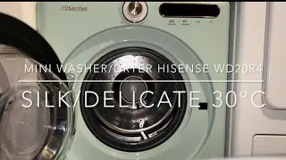 Mini Washer/Dryer Hisense WD20R4 : Silk/Delicate 30ºC #hisense #washingmachine #laundry #clean