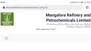 MRPL Admit Card Download 2022 | MRPL Exam Date 2022 | MRPL Advt. 82/2022 Exam Date | MRPL