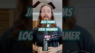 How to create jazz drums in Logic Pro session drummer #musicproducer #logicprox
