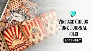 Vintage Circus Junk Journal Ephemera Folio 🎪🦁 #emilydesigns #junkjournal #papercrafts #cardmaking