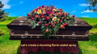 Let's make a stunning floral casket spray