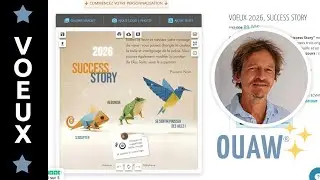 Carte de V&oelig;ux Virtuelle entreprise &ldquo;Success Story&rdquo; 2026 &ndash; Adaptation, Rebond, Envol - D&eacute;mo ✨🟡