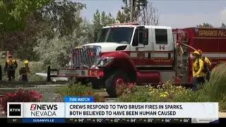 Fire crews respond to fire near Sullivan Lane in Sparks