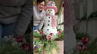See How I Filled My Porch Urns For Christmas 2021