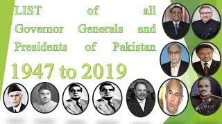 List of Governor General /Presidents of Pakistan 1947 to 2019 I Pakistan GK