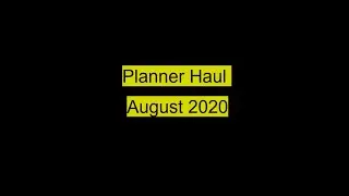 August 2020 Haul | Australian Planner Shops