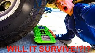 Running over the googan squad bass mafia box with my 7.3 L f-250 superduty diesel! will it survive?