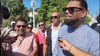 WATCH: President Dr Irfaan Ali Addresses The Media Outside Of GECOM's Headquarters - 